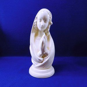 Vintage Praying Madonna / Mother Mary Figurine 10.75"
